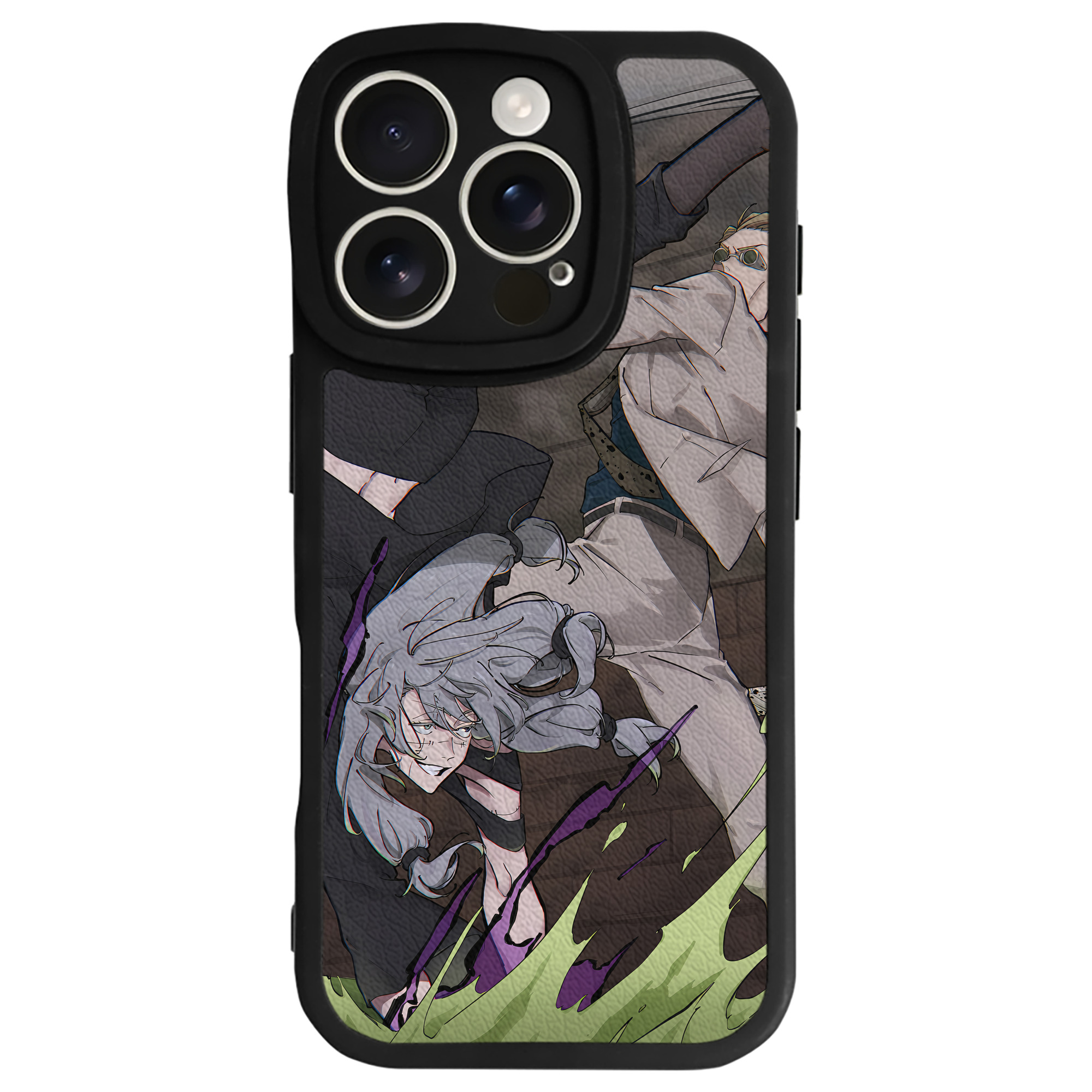 （画像用） 呪術廻戦 Jujutsu Kaisen 【iPhone 16シリーズ対応】シリコンスマホケース（レザー調） 材質：シリコン